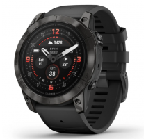 product image: Garmin Epix Pro (Gen 2) Sapphire schwarz/carbongrau Titan QuickFit-Silikonarmband (010-02804-01)