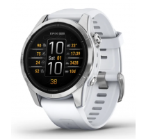 product image: Garmin Epix Pro (Gen 2) Standard steinweiss/silber QuickFit-Silikonarmband (010-02802-01)