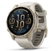 product image: Garmin Fenix 8 AMOLED Sapphire nebelgrau/softgold (010-02903-11)